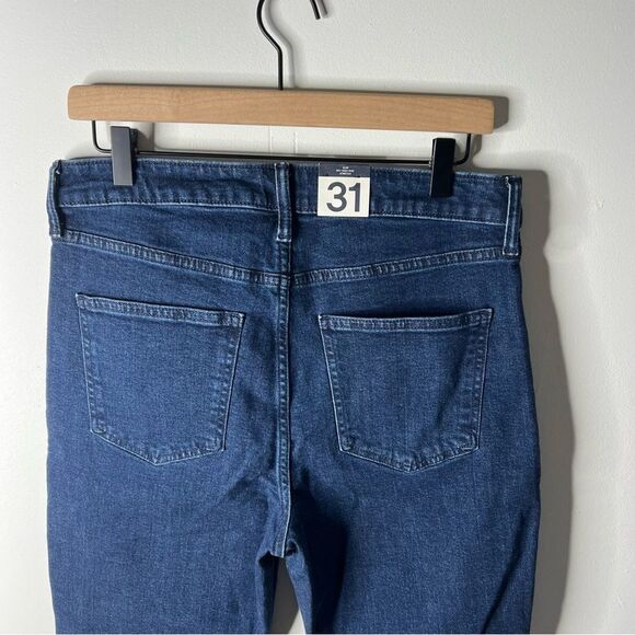 GAP Blue Vintage Slim Sky High Rise Jeans with Cuffed Hem size 12 - Picture 6 of 9